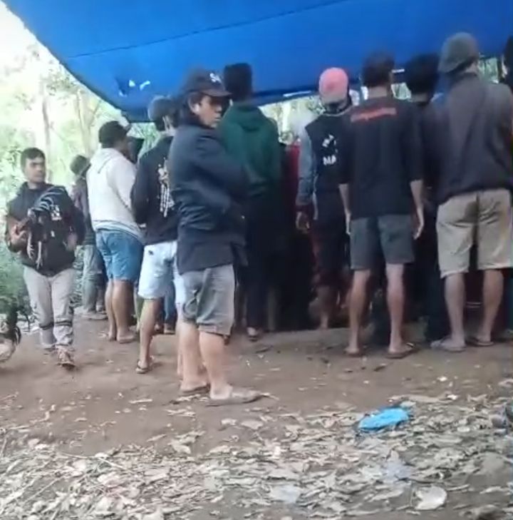 Foto diambil saat kegiatan aktivitas judi tersebut berlangsung