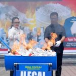 Pemusnahan Rokok Ilegal dan Miras