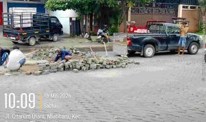 Perbaikan Paving Jl Citarum Sabtu